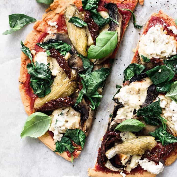 lentil crust pizza vegan