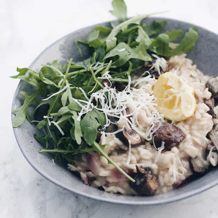 Roasted Mushroom Risotto