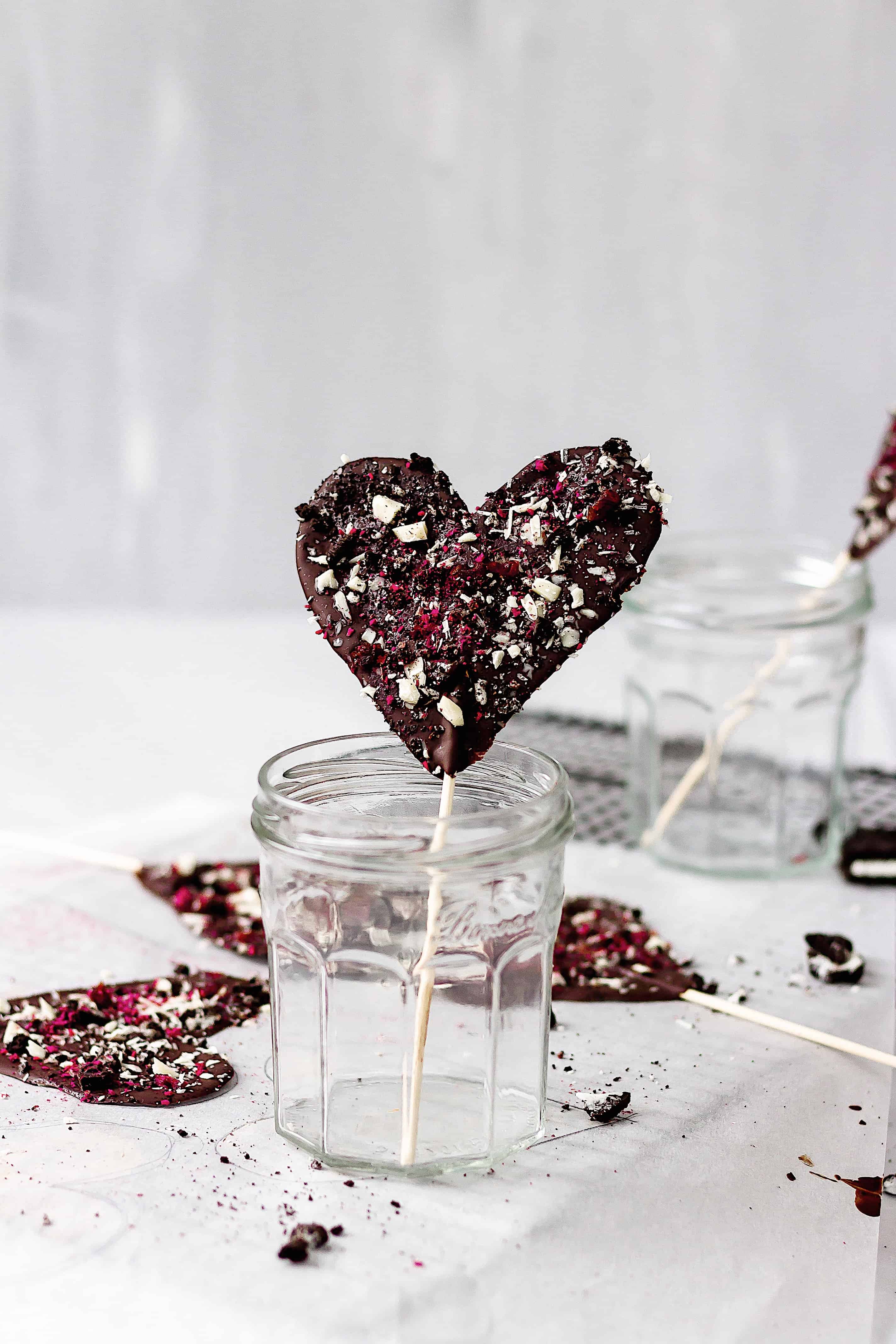  coeurs au chocolat Saint-valentin vegan 