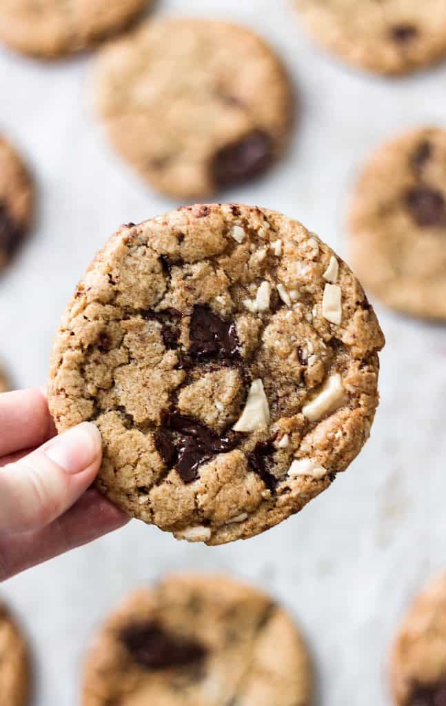 vegan chocolate chip cookie