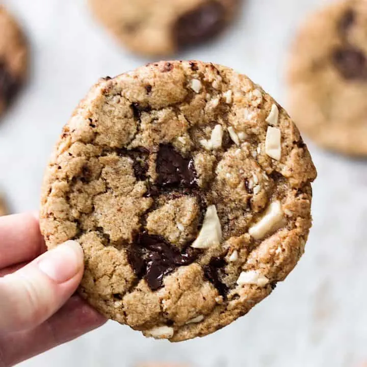 vegan chocolate chip cookie