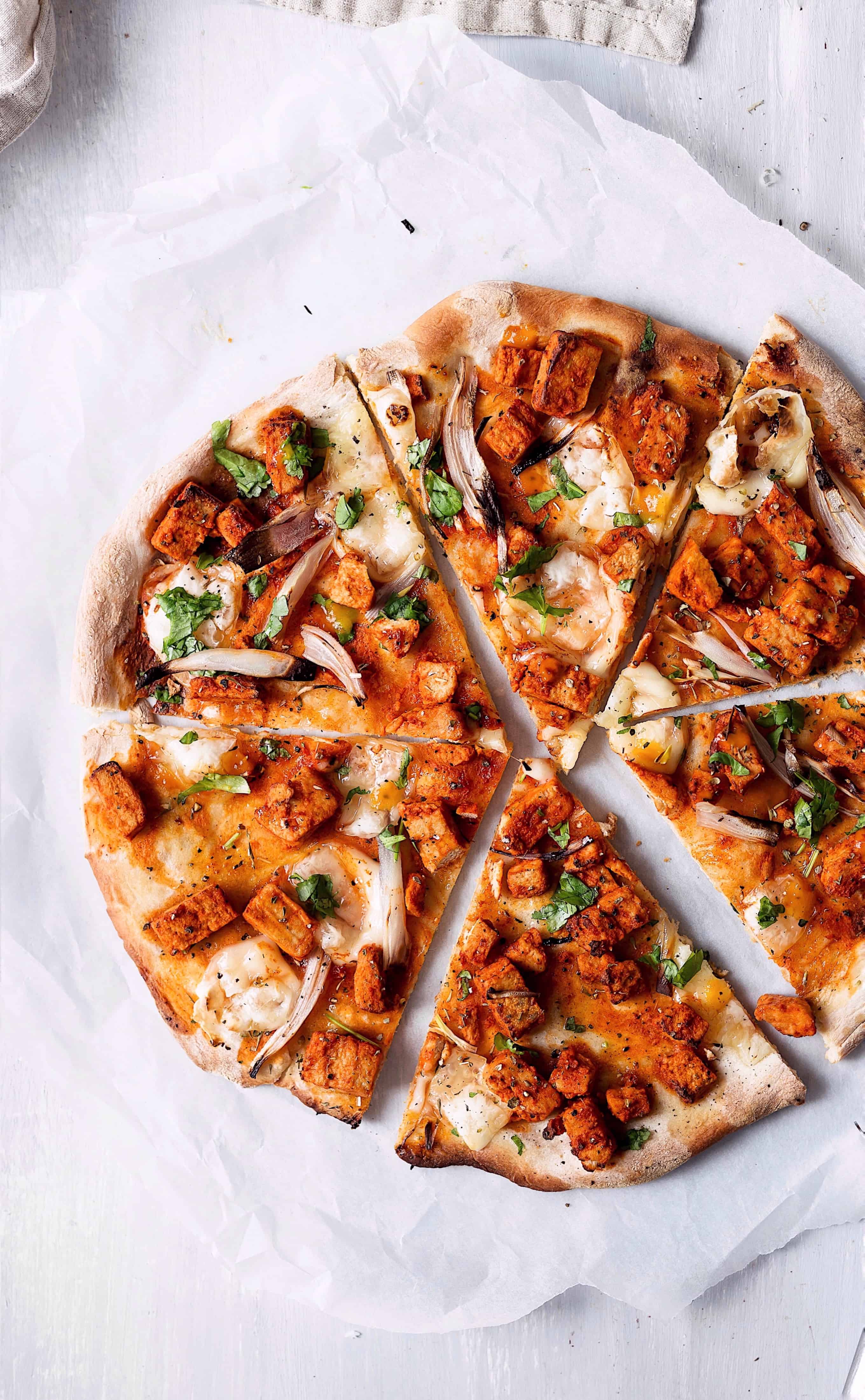 Vegan Buffalo 'Chicken' Pizza - of Kale