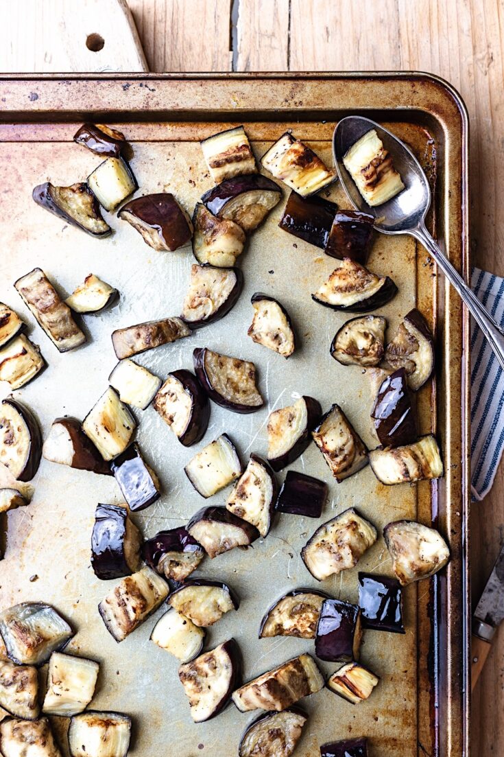 Vegan Roasted Aubergine & Chickpea Curry - Cupful of Kale