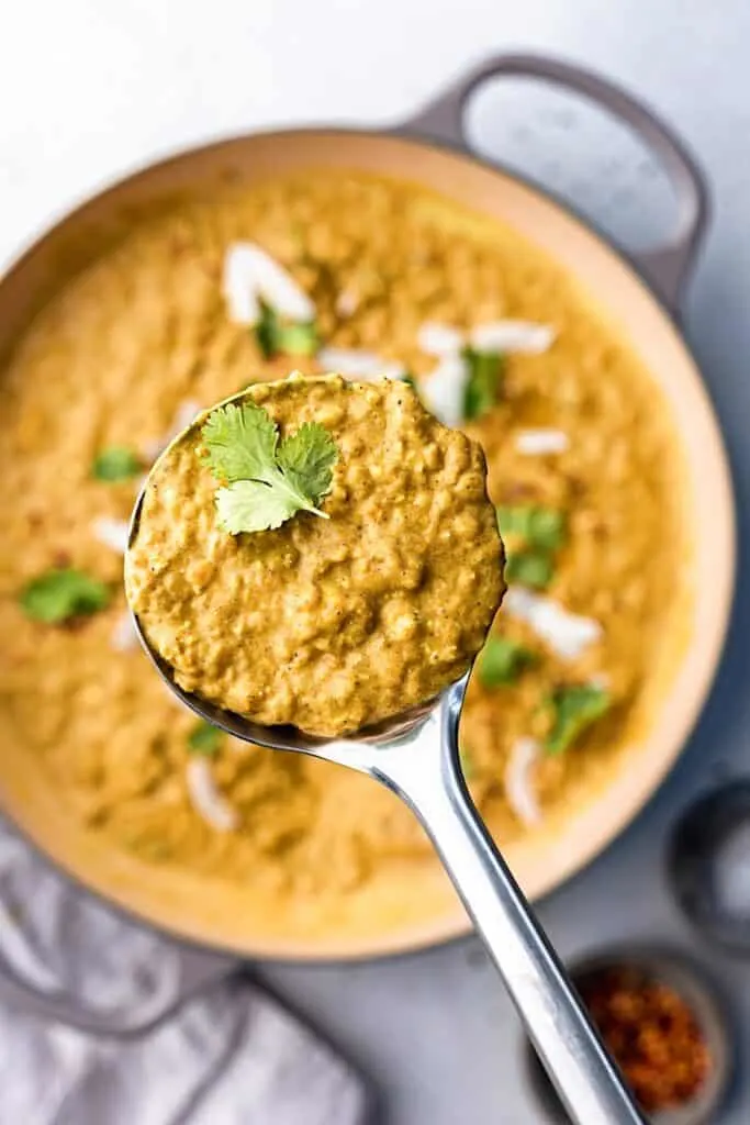 Vegan Red Lentil Dhal #lentil #dhal #indianfood #recipe #vegan