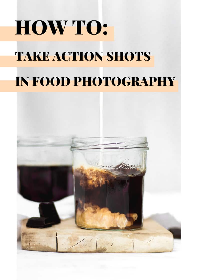how to take action shots in food photography guide #foodphotography
