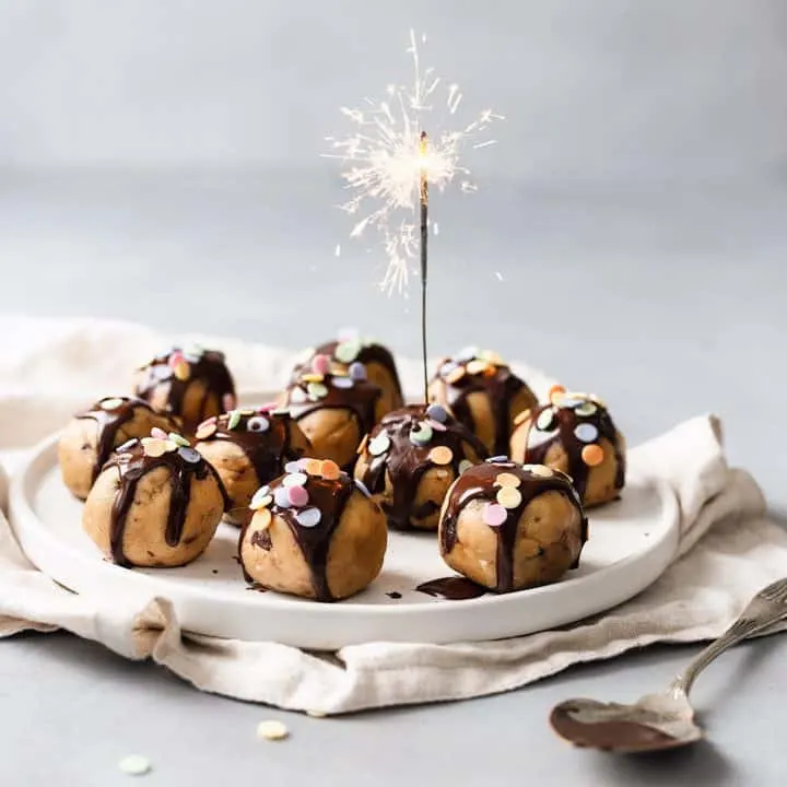 vegan easy cookie dough bites