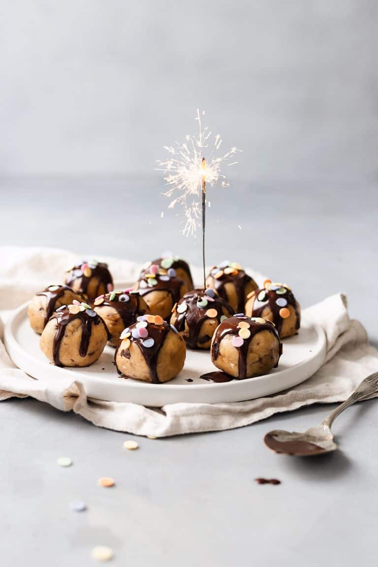 vegan easy cookie dough bites