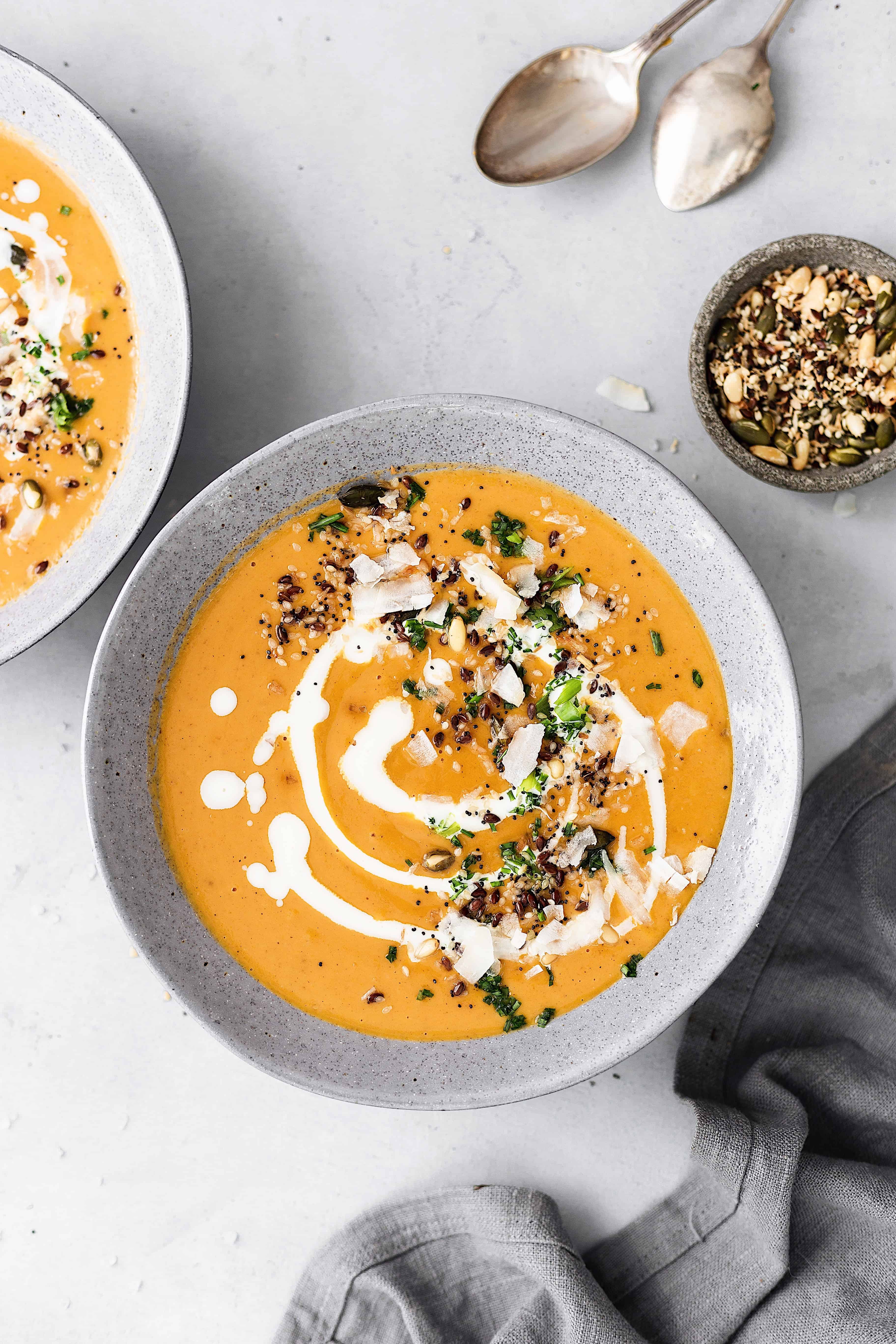 Vegan Curried Butternut Squash Soup