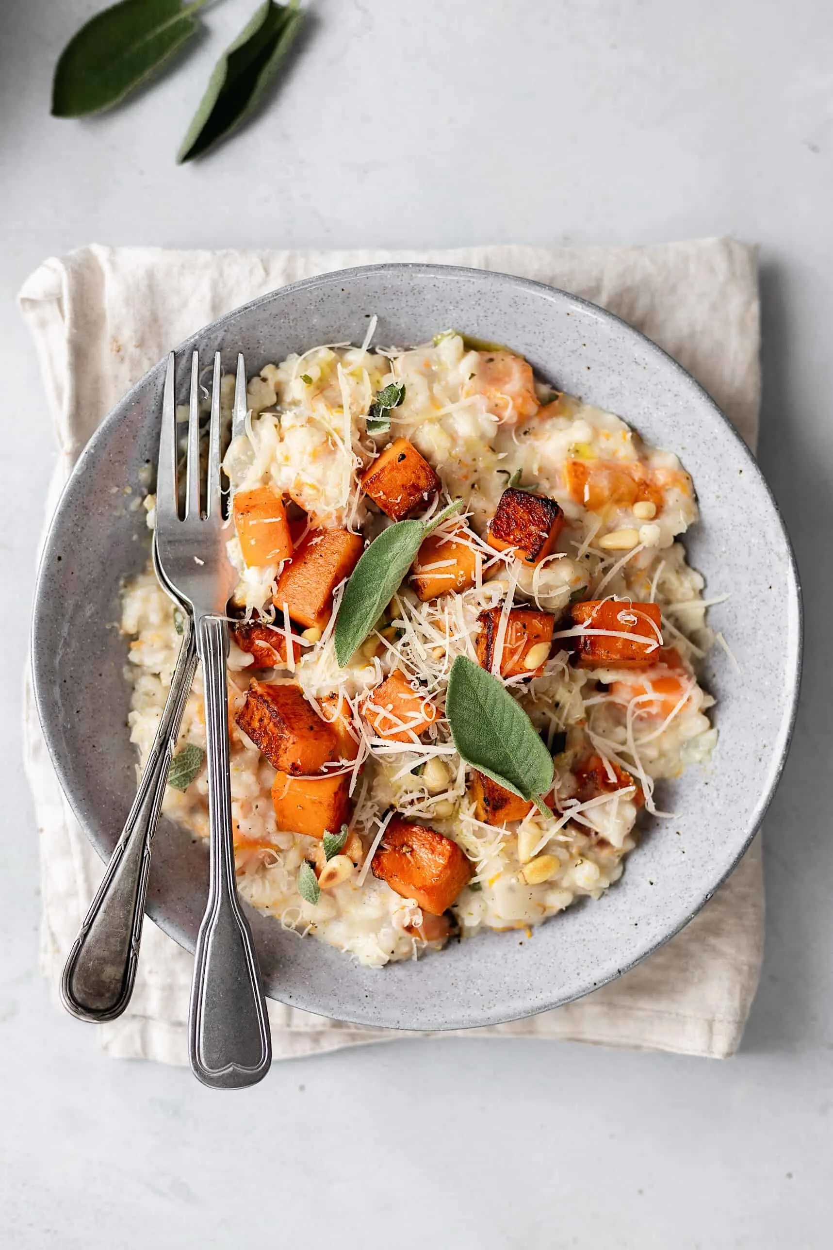 Vegan Roasted Butternut & Sage Risotto