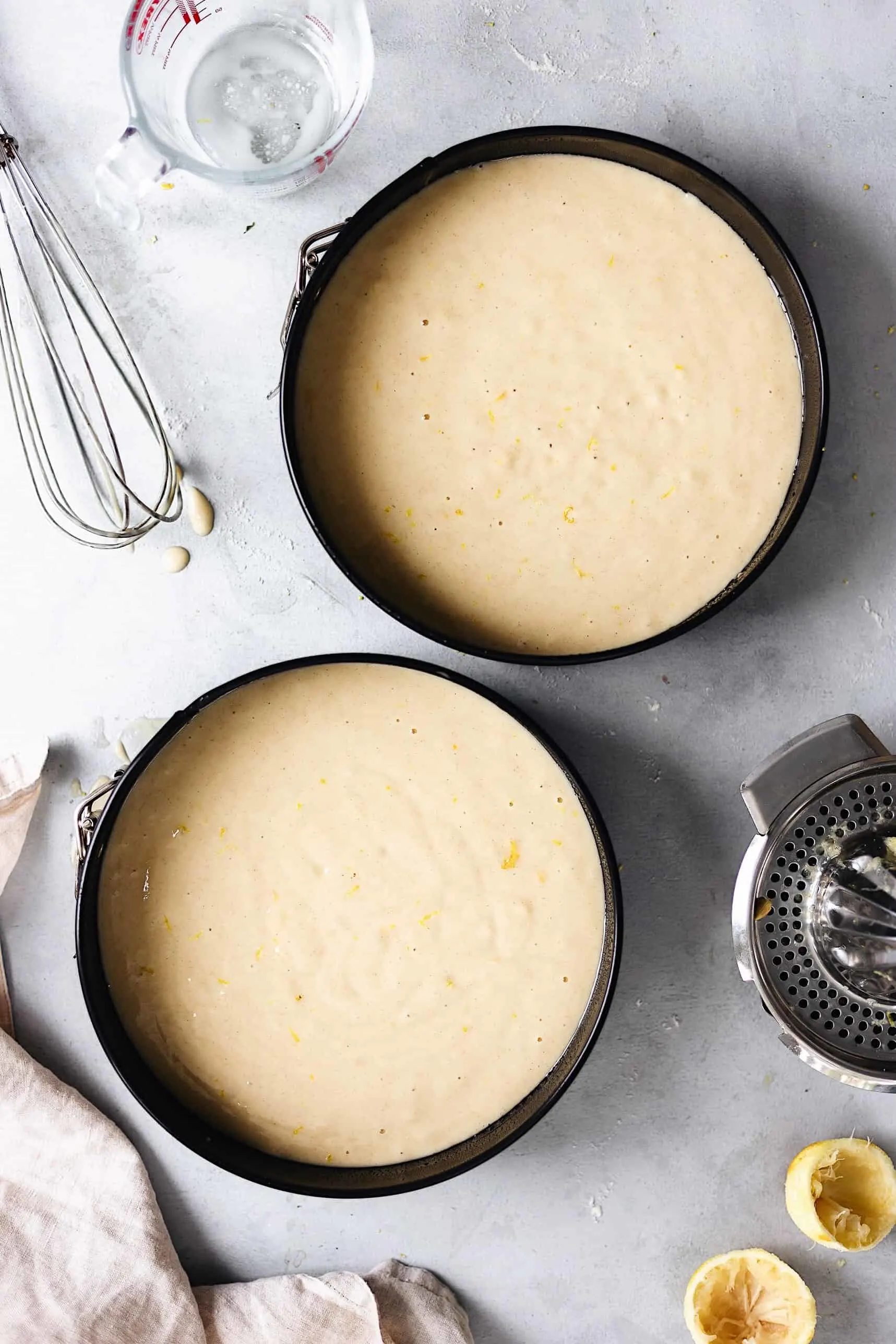 Vegan Lemon and Elderflower Cake Batter