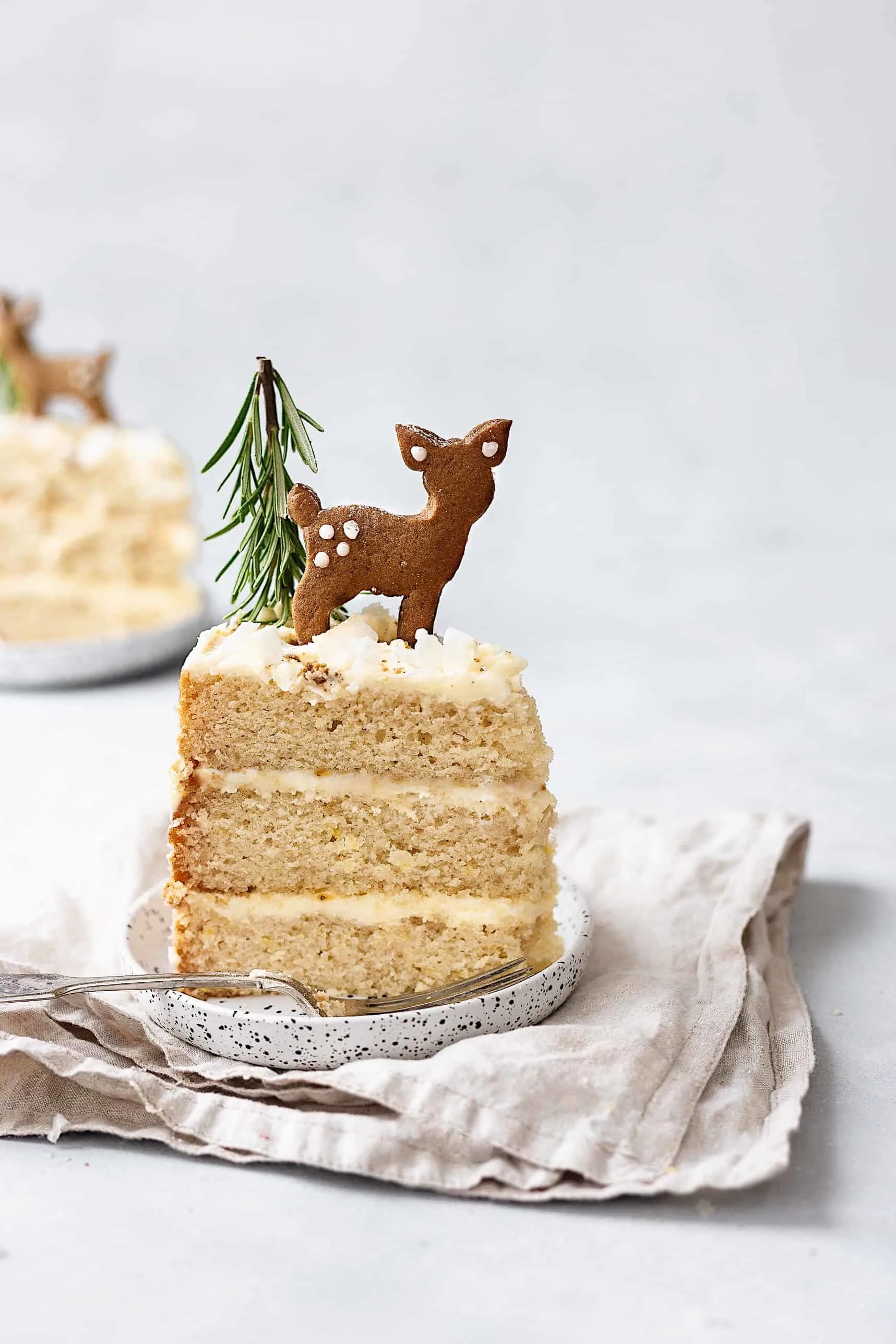 Vegan Lemon and Elderflower Cake with Chai Biscuits