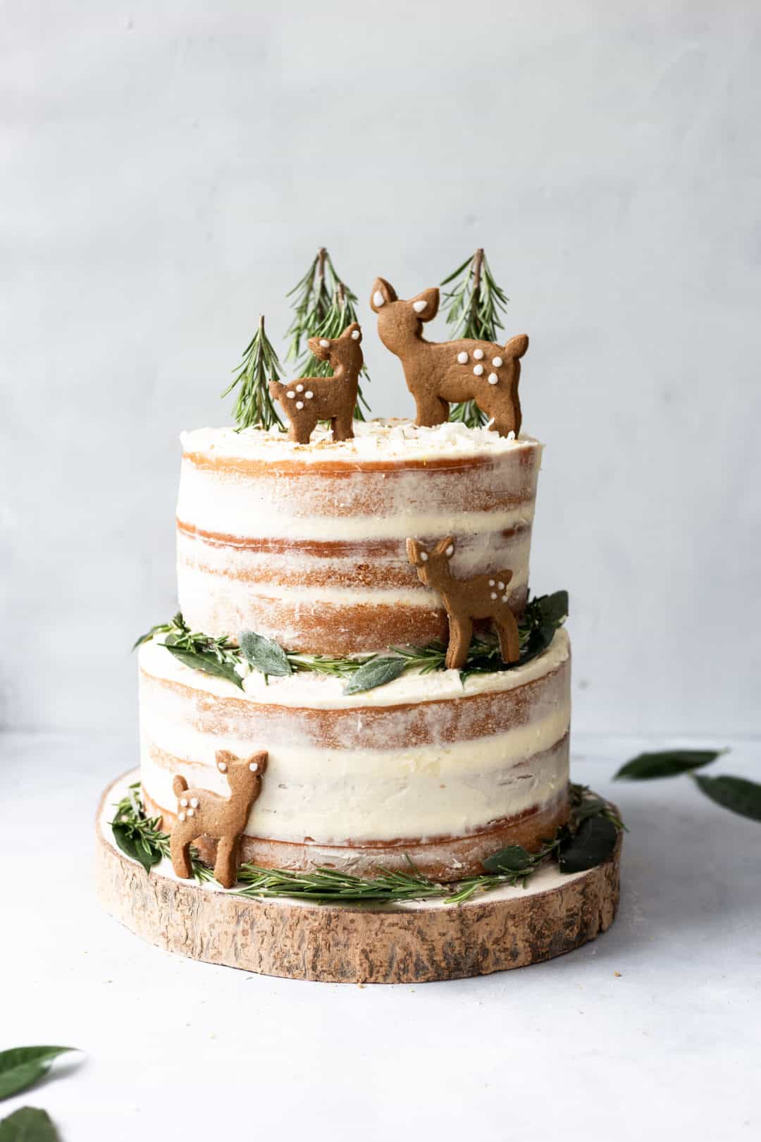 Lemon & Elderflower Cake with Chai Spice Biscuits - Cupful of Kale