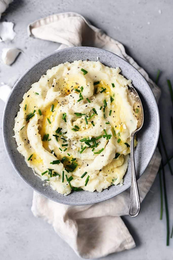 Creamy Garlic Mashed Potato - Cupful of Kale