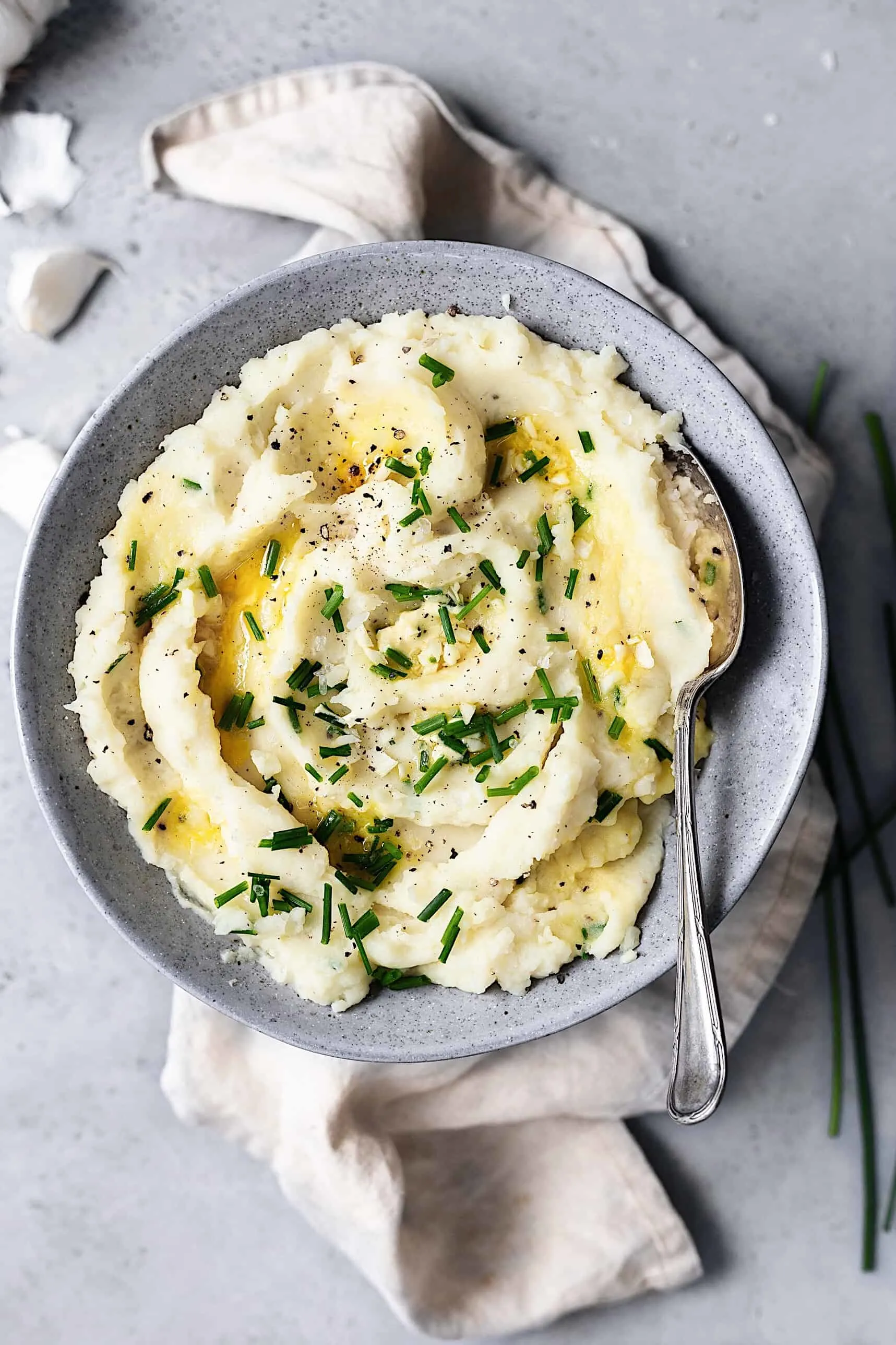 Vegan Garlic Mashed Potato #veganmashedpotato