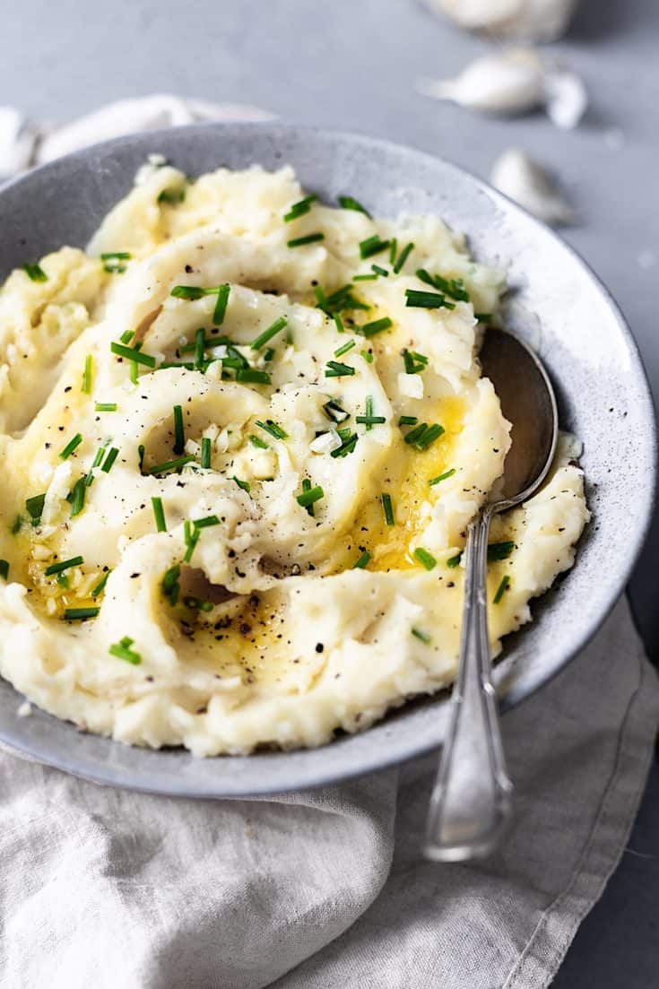 Creamy Garlic Mashed Potato - Cupful of Kale
