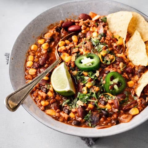 One Pot Vegan Chili - Cupful of Kale