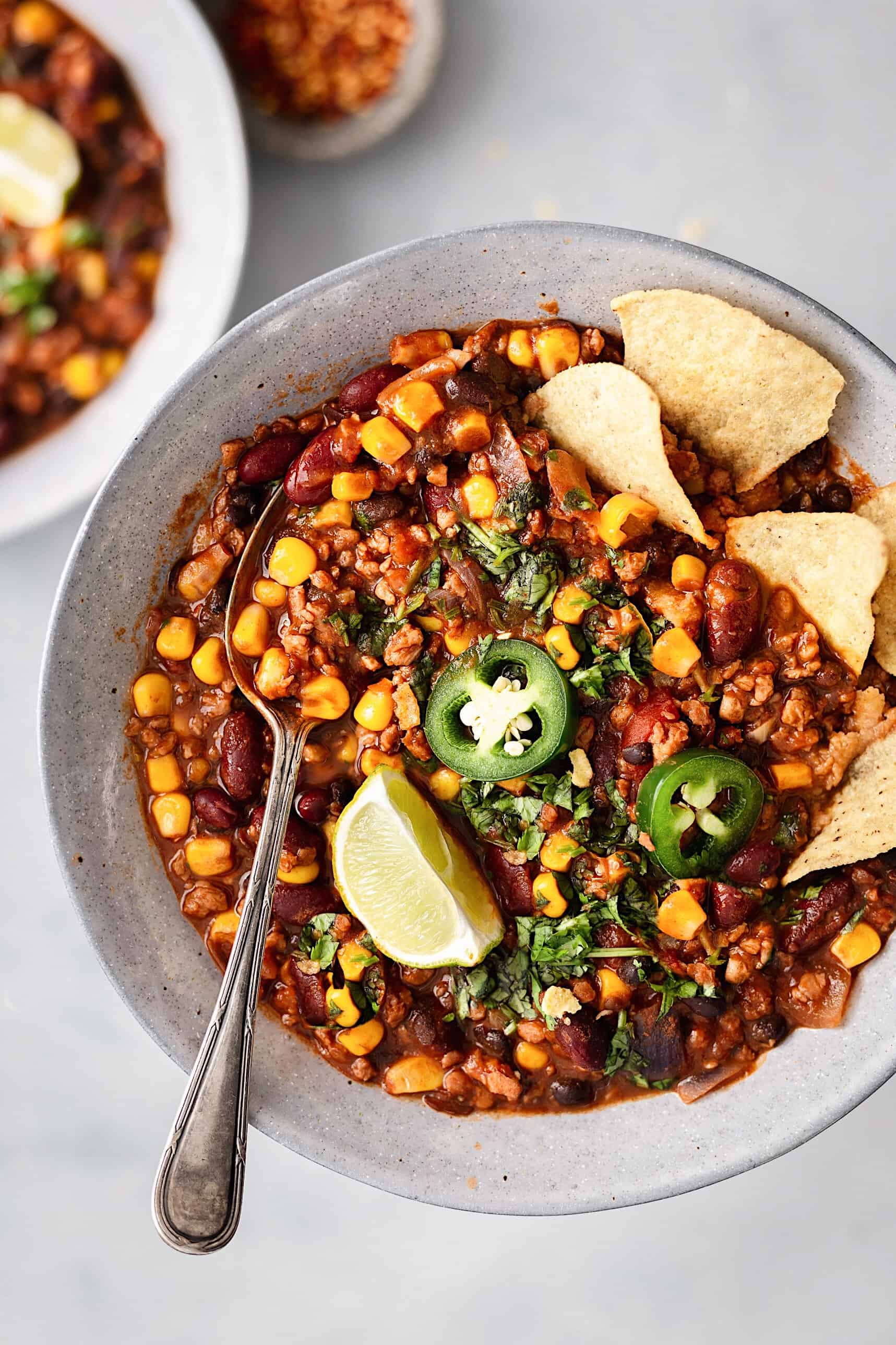 One Pot Vegan Chili - Cupful of Kale