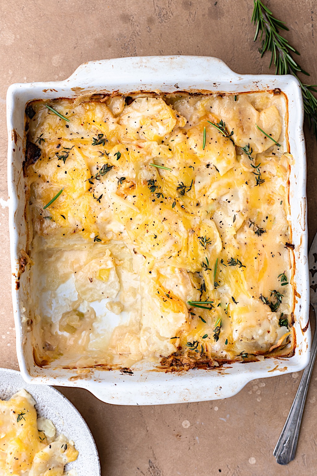 Vegan Leek and Potato Dauphinoise #potato #leek #sidedish #vegan #dairfree #christmas