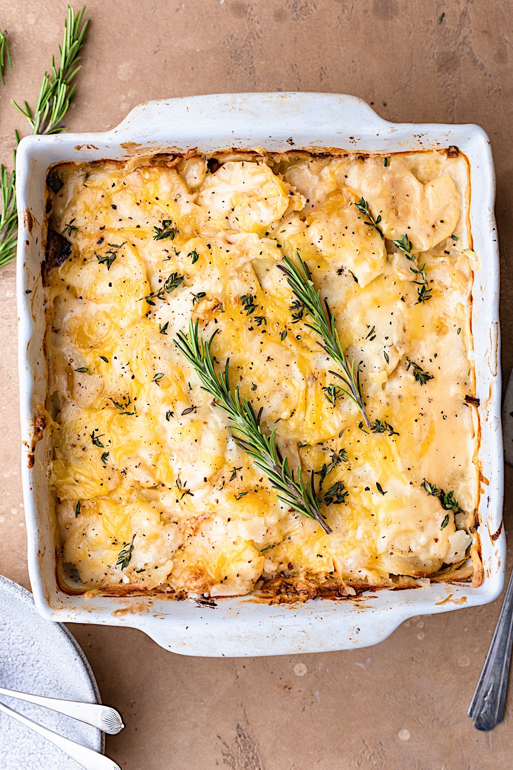 Vegan Leek and Potato Dauphinoise #potato #leek #sidedish #vegan #dairfree #christmas