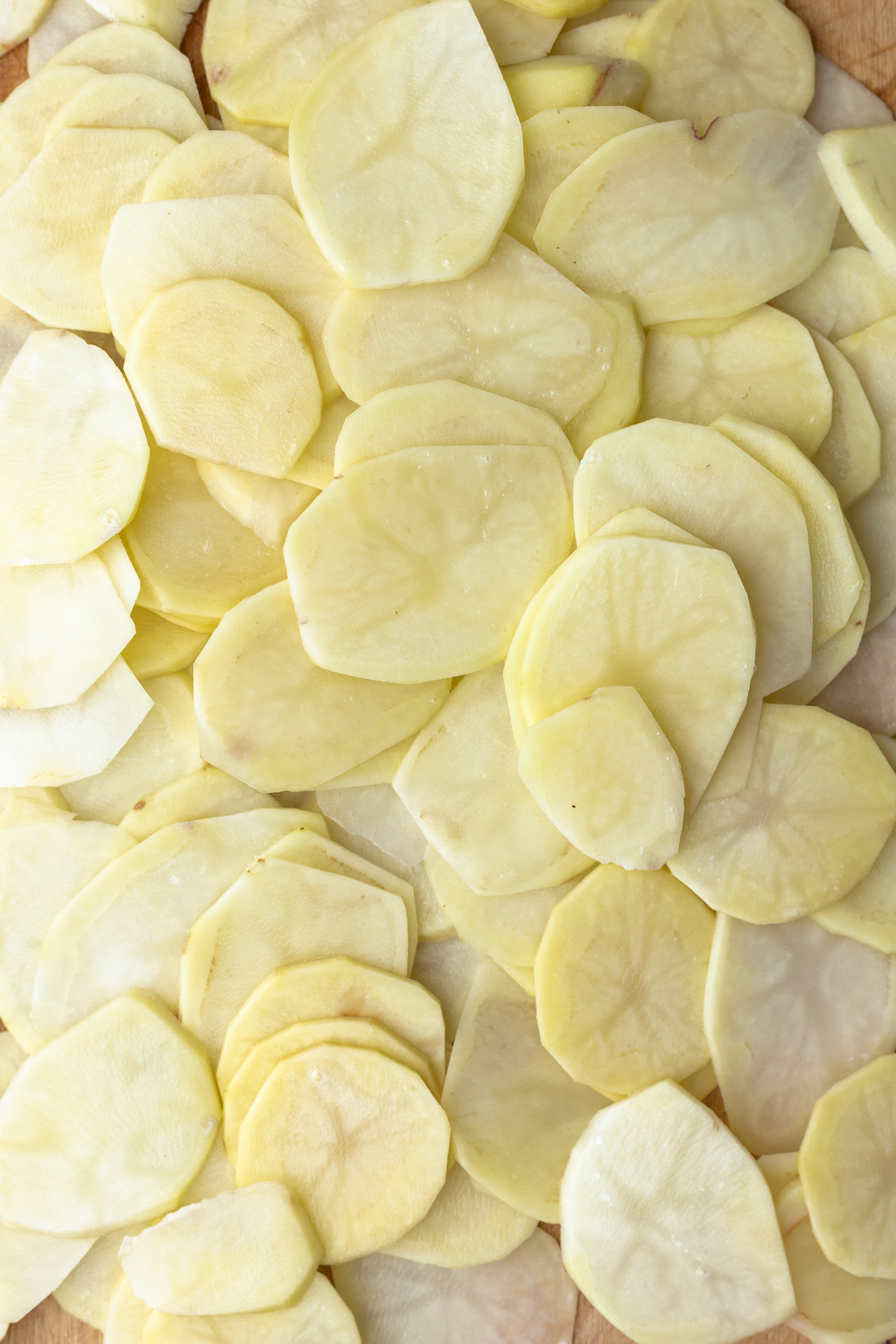 Thinly Sliced Potatoes