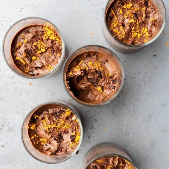 Vegan Chocolate Orange Mousse #vegan #recipe