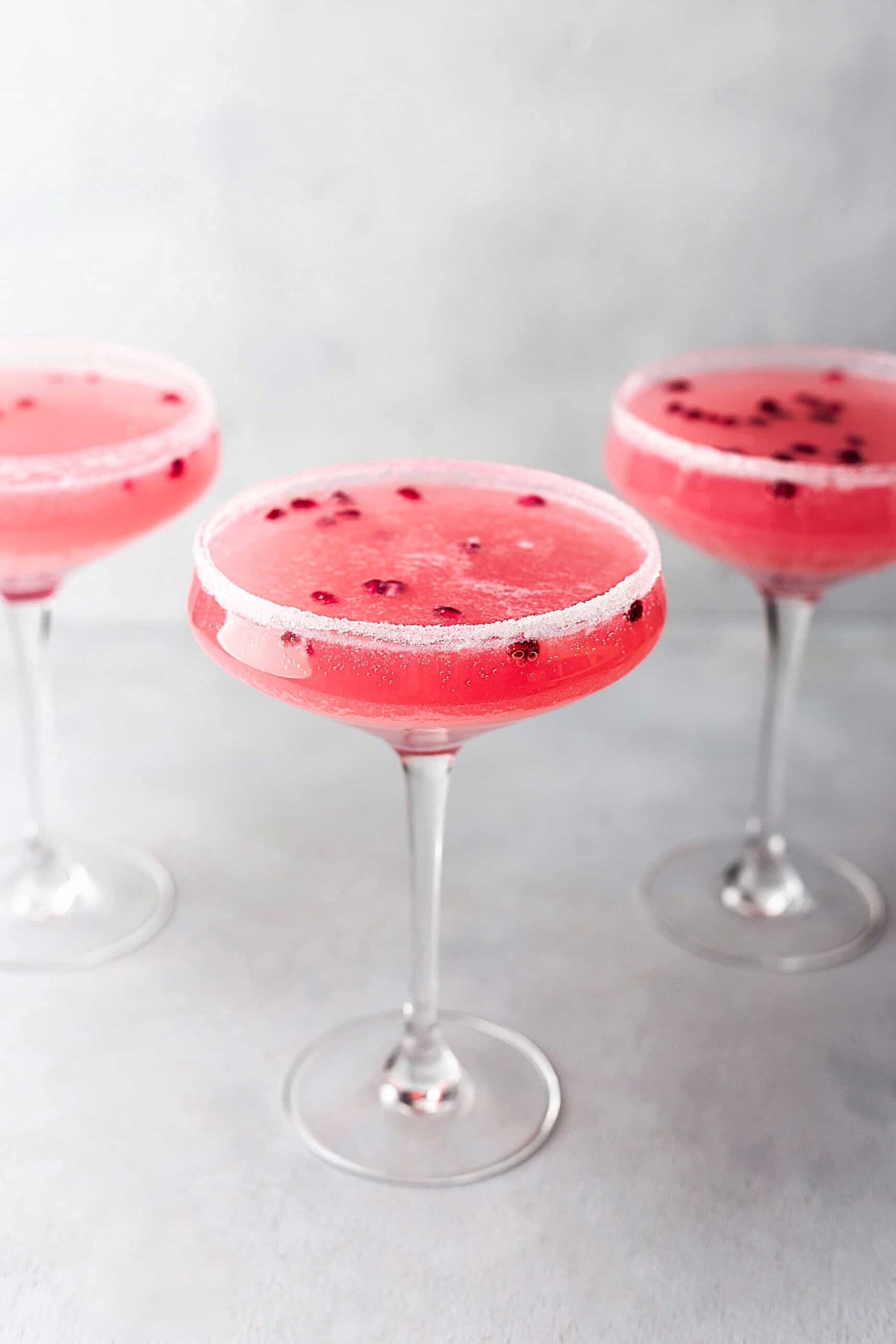 Pomegranate Maple Fizz Cocktail