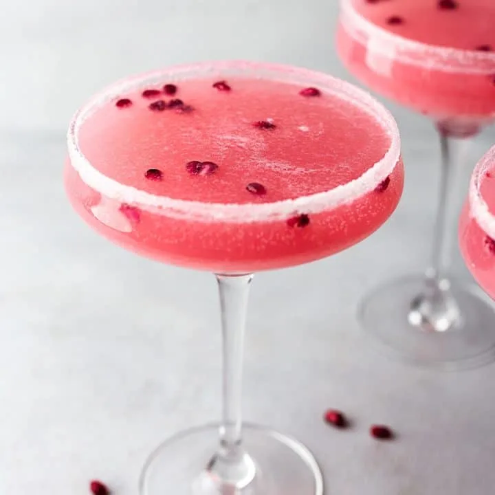 Pomegranate Maple Fizz Cocktail