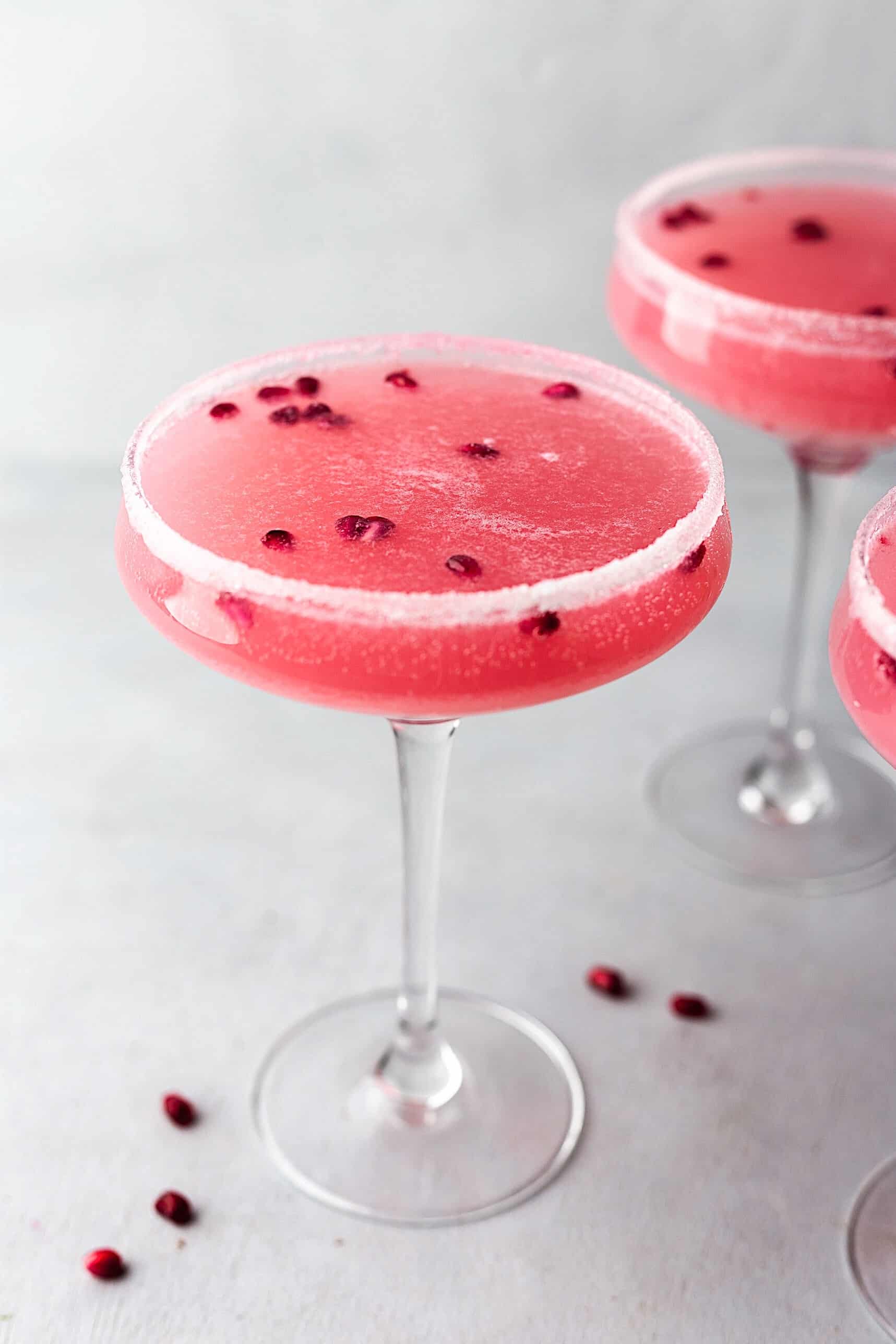 Pomegranate Maple Fizz Cocktail