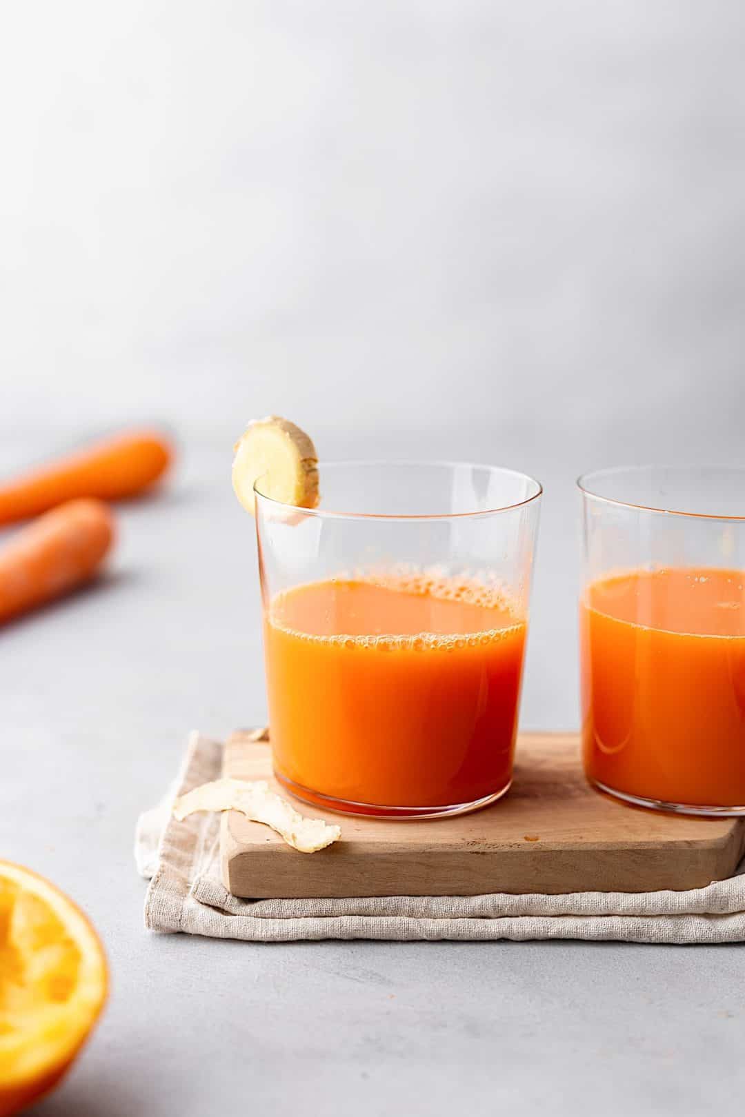 Immune Boosting Orange, Carrot & Ginger Juice - Cupful Of Kale