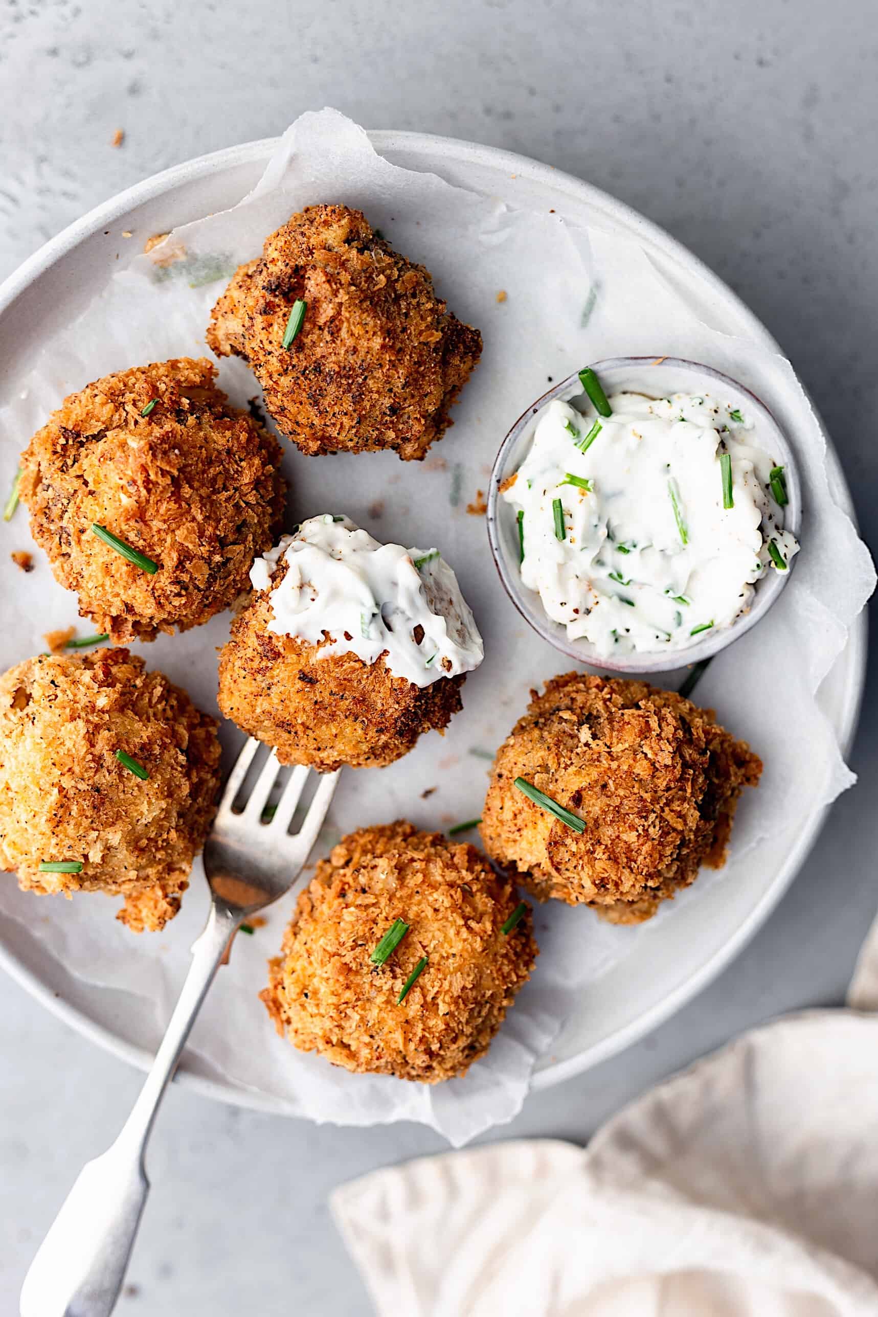 Crispy Garlic Breaded Mushrooms Cupful Of Kale