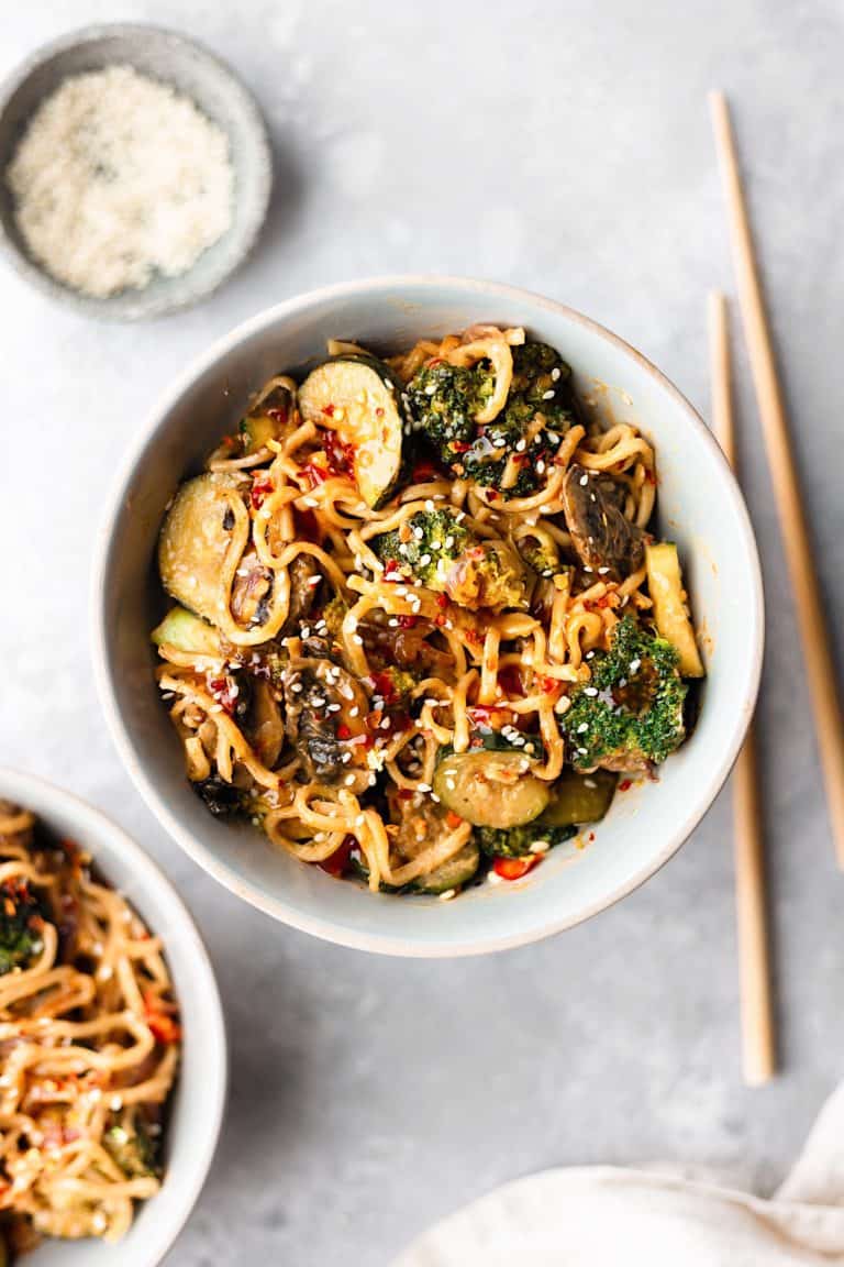 Spicy Sweet Chilli Veggie Noodles Cupful Of Kale