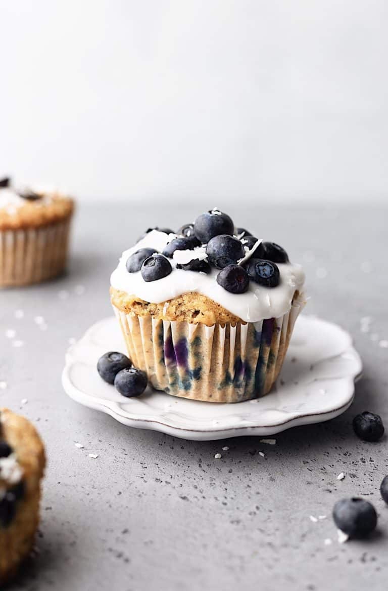 Vegan Blueberry Coconut Muffins