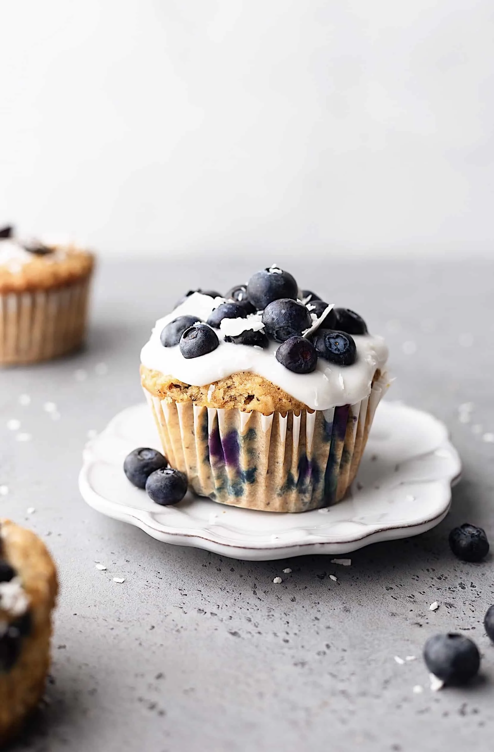 Vegan Blueberry Coconut Muffins