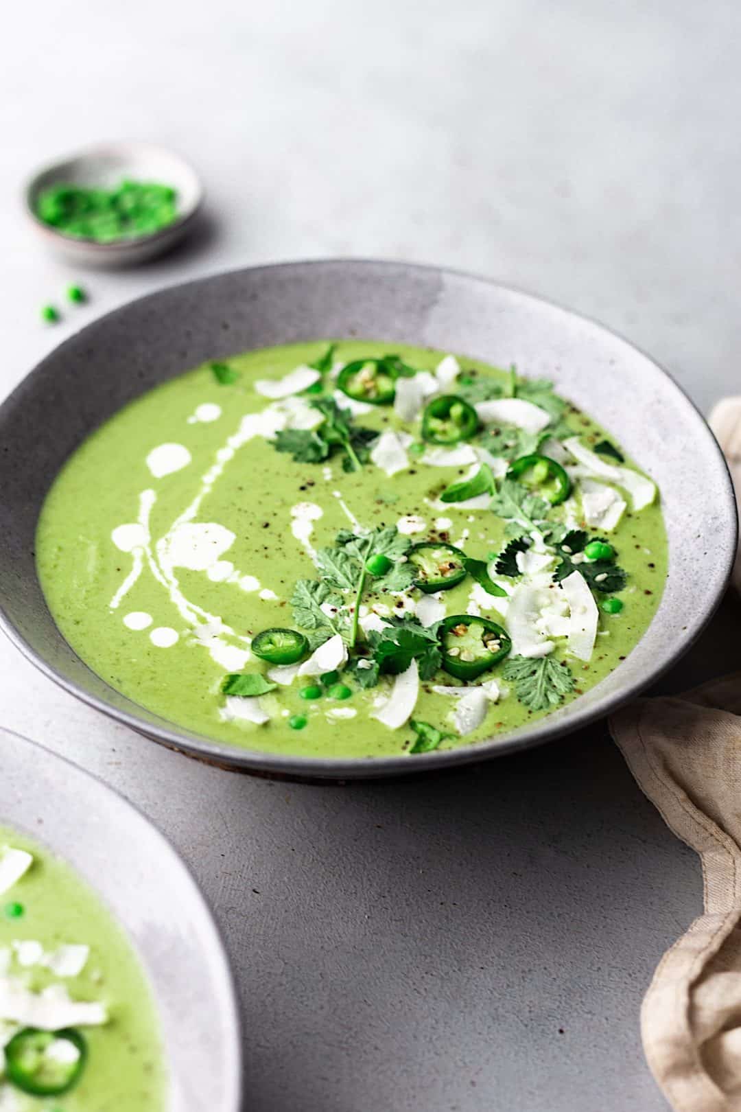 Thai Green Curry Pea Soup - Cupful of Kale