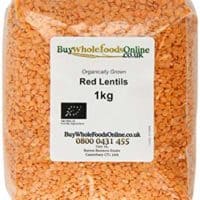 Buy Whole Foods Online Organic Red Lentils 1 Kg