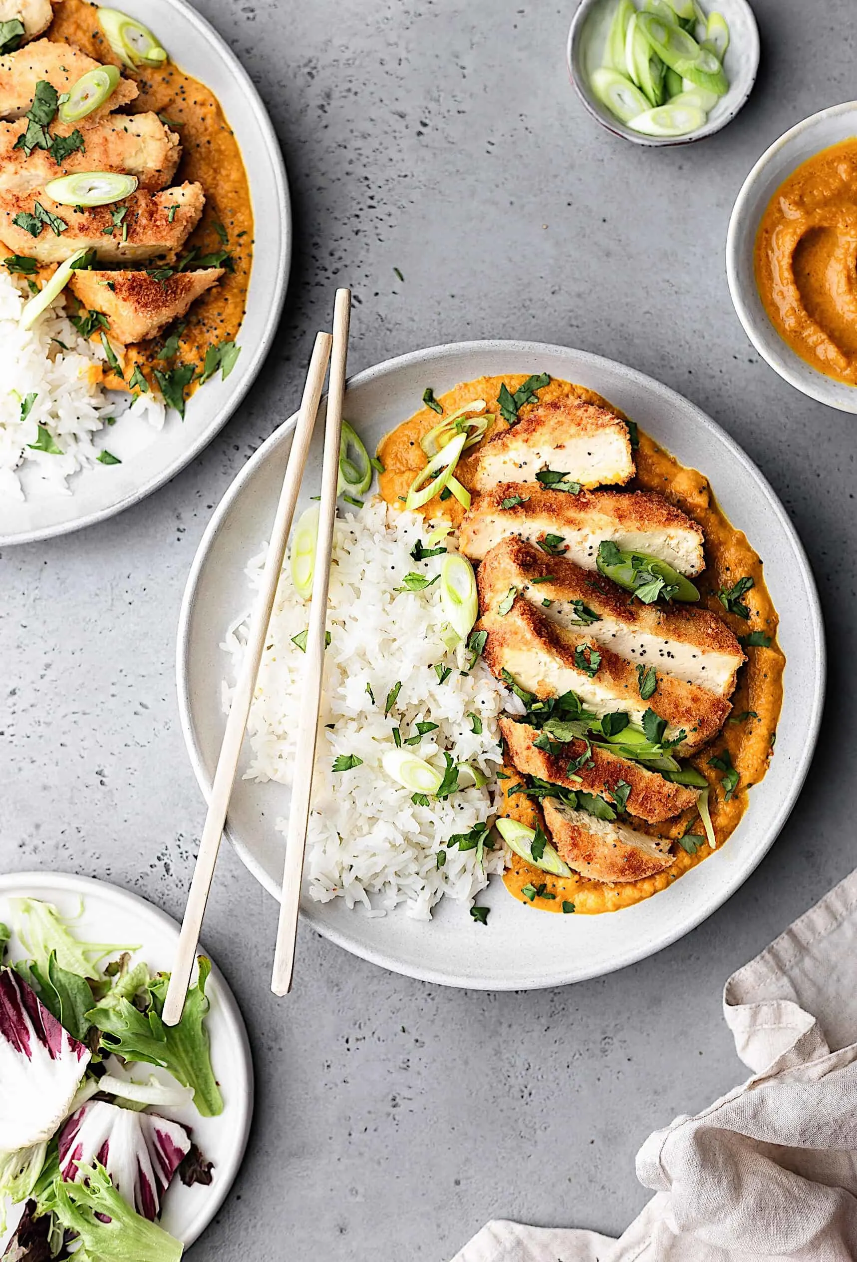 Vegan Tofu Katsu Curry #vegan #recipe #curry