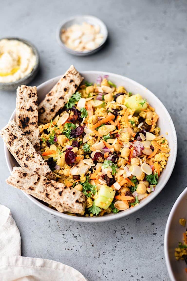 Moroccan Couscous Chickpea Salad - Cupful of Kale