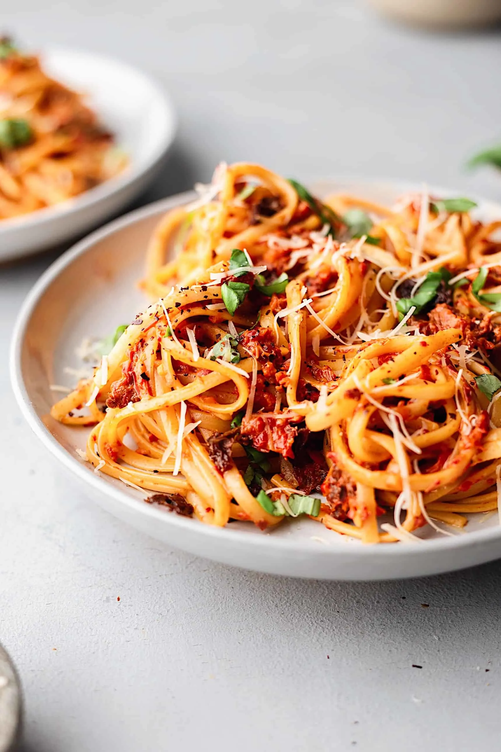 Vegan Roasted Red Pepper Pasta #vegan #recipe #pasta #redpepper
