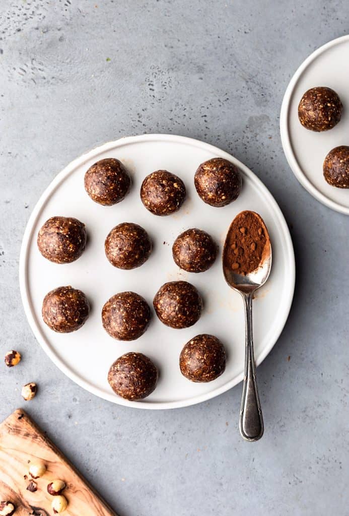Hazelnut and Chocolate Bliss Balls Cupful of Kale