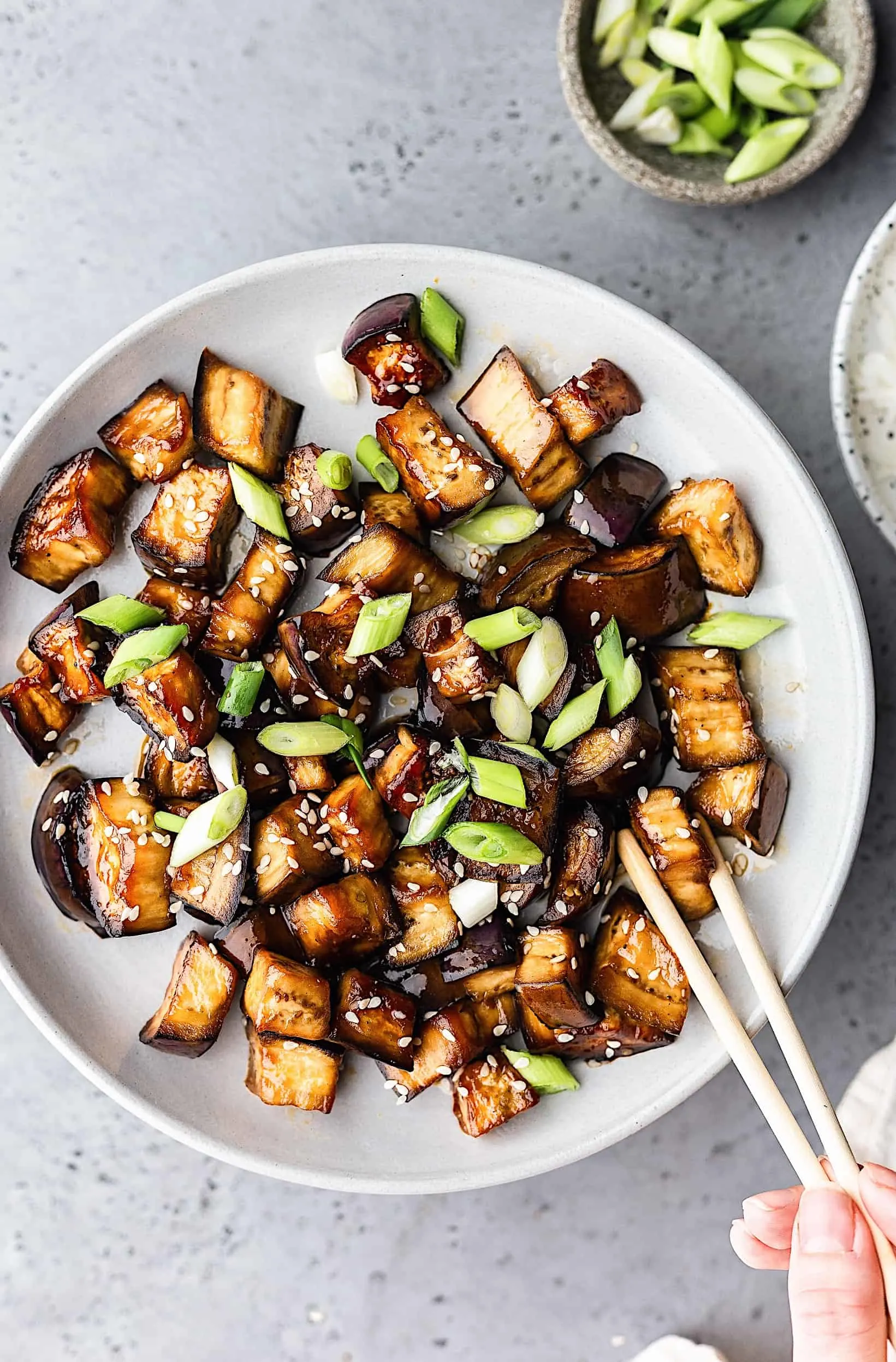 Vegan Marinated Teriyaki Eggplant #teriyaki #japanese #vegan #recipe #eggplant #aubergine