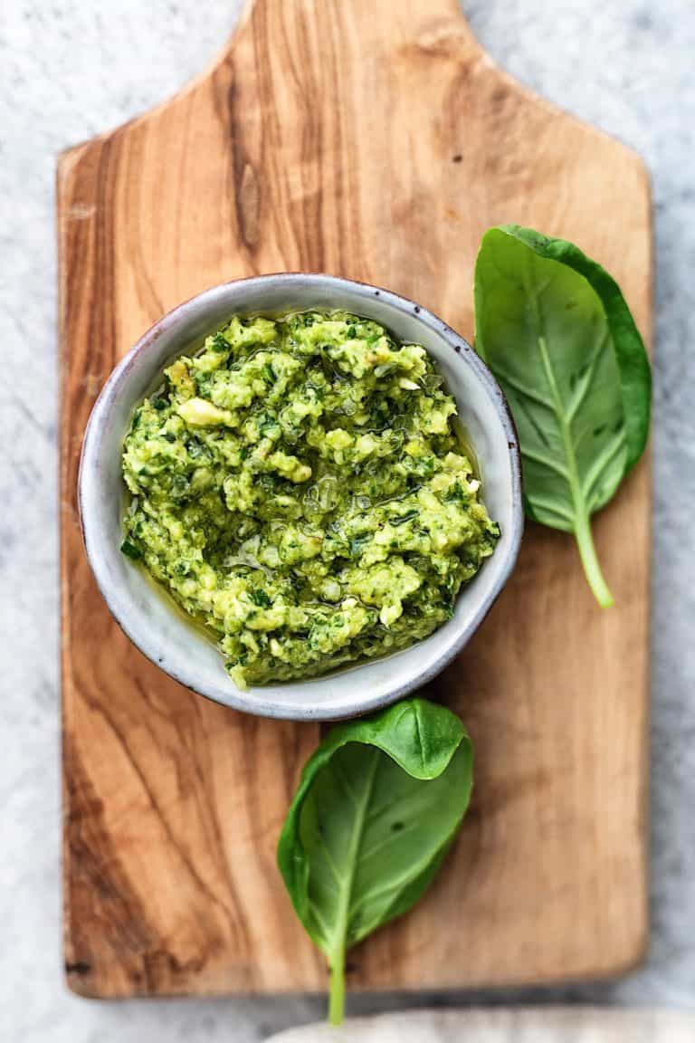 Roasted Courgette Pesto Pasta Cupful Of Kale