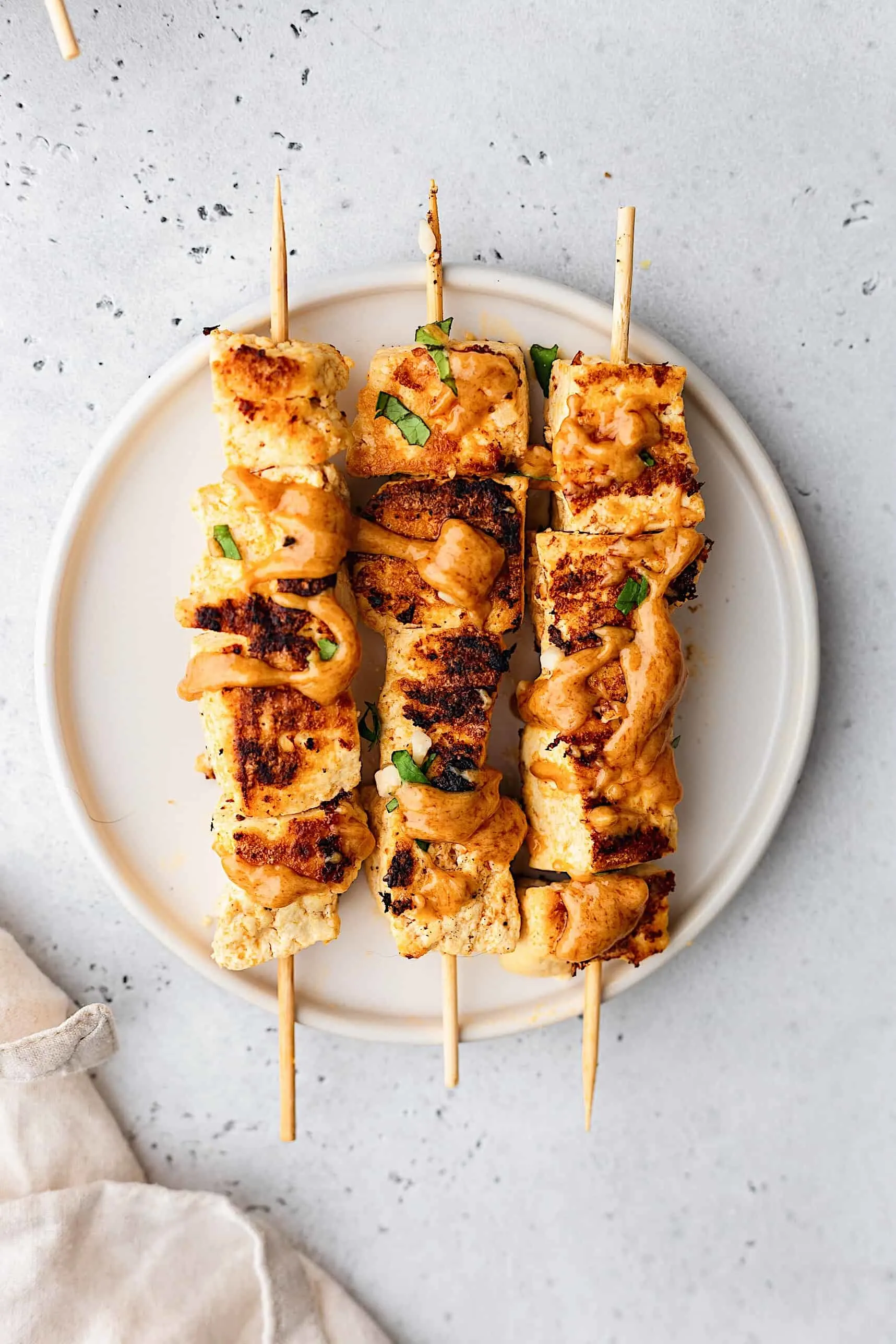 Thai Tofu Satay With Peanut Sauce Cupful Of Kale