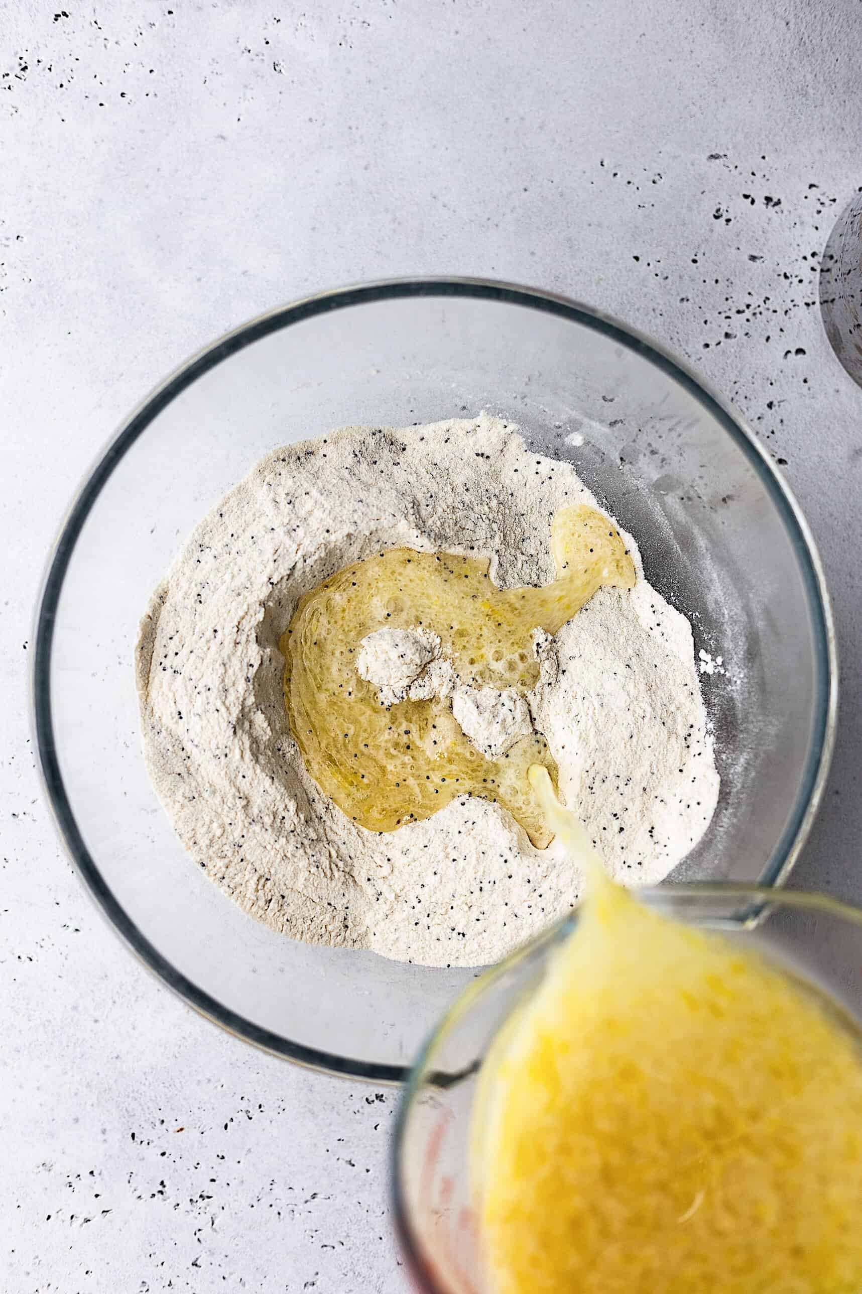 Vegan Lemon Poppy Seed Cake Mixture