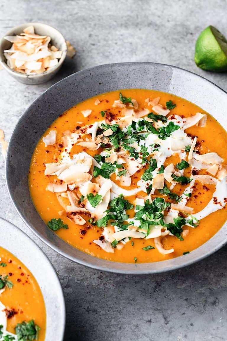 Sweet Potato and Coconut Curry Soup  Cupful of Kale