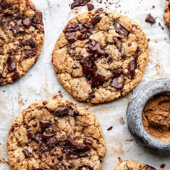 Vegan Spiced Chocolate Chip Cookies