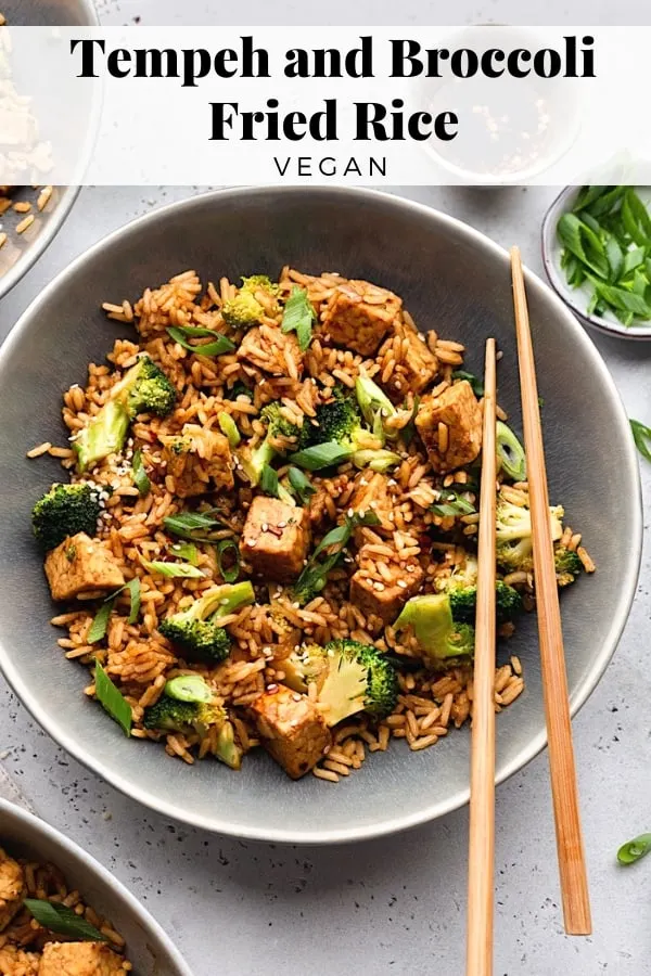Vegan Fried Rice #rice #tempeh #chinesefood #vegan #recipe