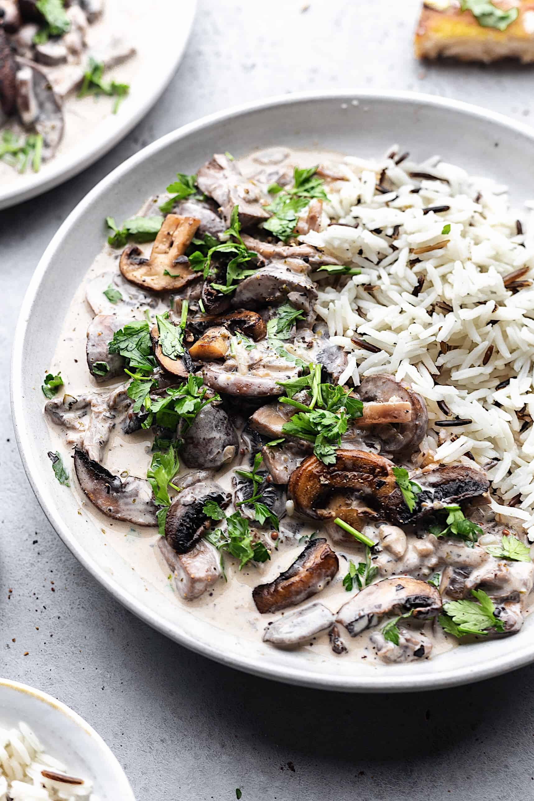 Vegan Mushroom Stroganoff - Cupful of Kale