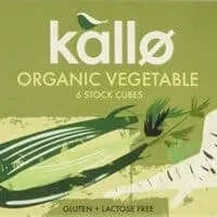 Kallo Yeast Free Vegetable Stock Cubes 66 g (Pack of 15)