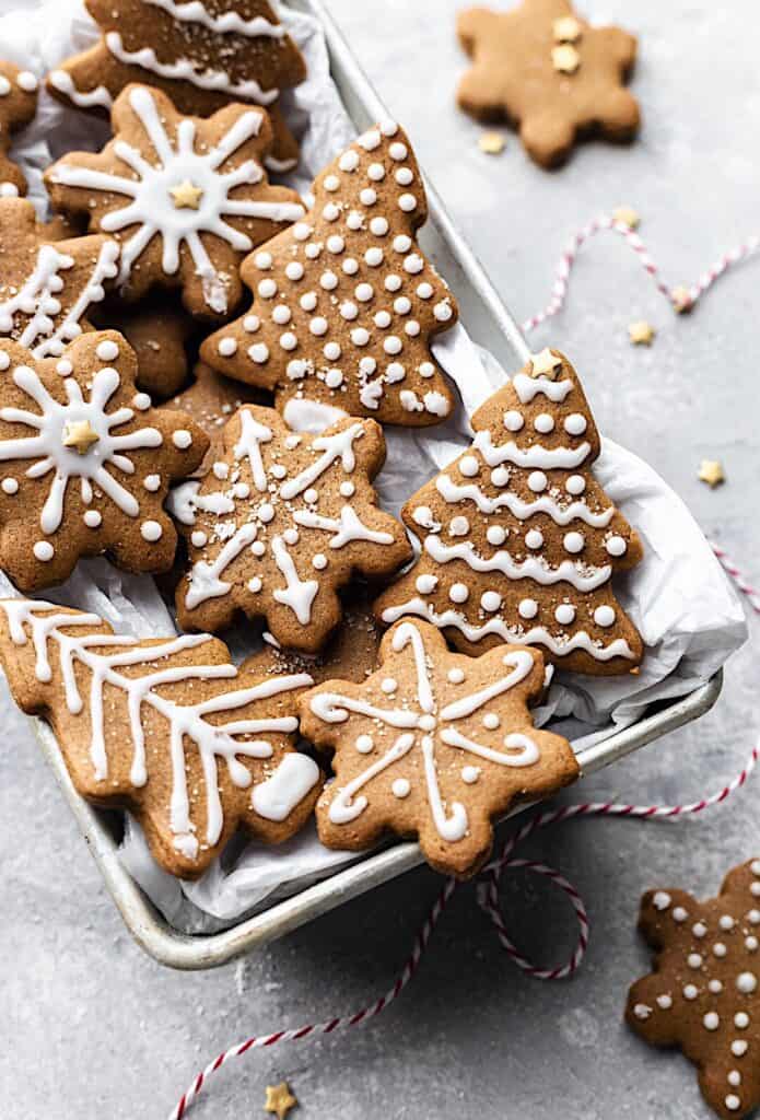 Iced Gingerbread Cookies - Cupful of Kale