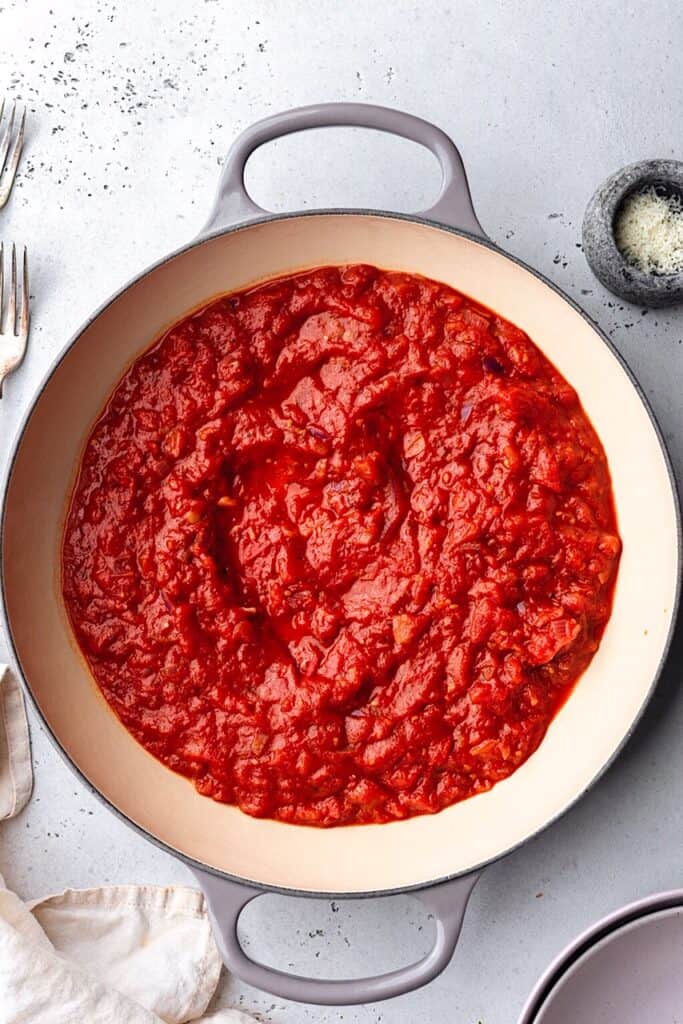 Rich Tomato Marinara Sauce #tomato #sauce #pasta 